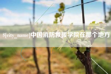 鄢陵中国消防救援学院在那个地方