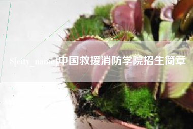 鄢陵中国救援消防学院招生简章