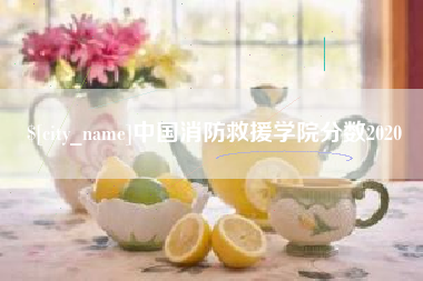 鄢陵中国消防救援学院分数2020