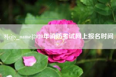 鄢陵2020年消防考试网上报名时间