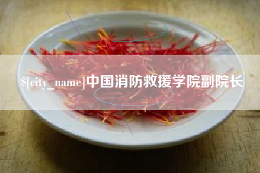 鄢陵中国消防救援学院副院长