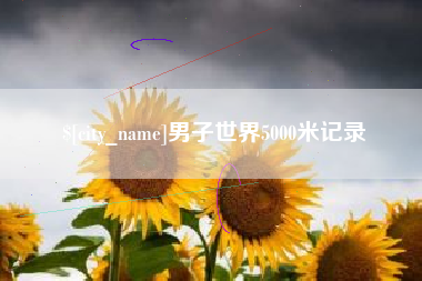 鄢陵男子世界5000米记录