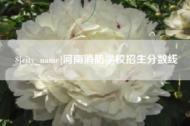 鄢陵河南消防学校招生分数线