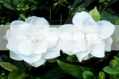 鄢陵现在中国金牌是多少