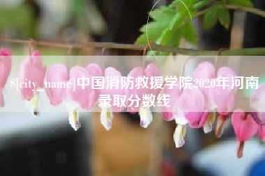鄢陵中国消防救援学院2020年河南录取分数线
