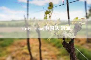 鄢陵中国队 冠军