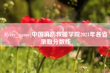 鄢陵中国消防救援学院2021年各省录取分数线