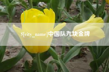 鄢陵中国队九块金牌