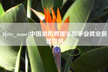 鄢陵中国消防救援学院毕业就业前景如何