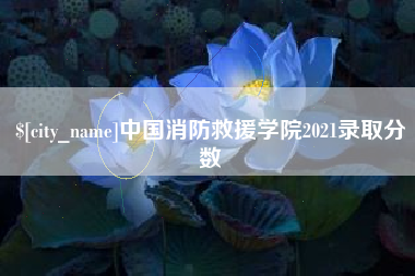 鄢陵中国消防救援学院2021录取分数