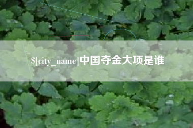 鄢陵中国夺金大项是谁
