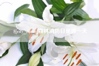 鄢陵森林消防日是哪一天
