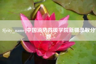 鄢陵中国消防救援学院新疆录取分数