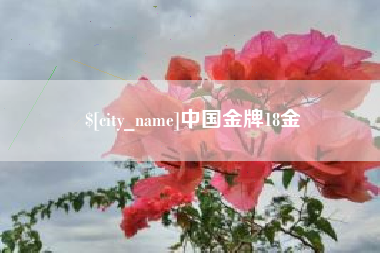 鄢陵中国金牌18金