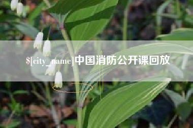 鄢陵中国消防公开课回放