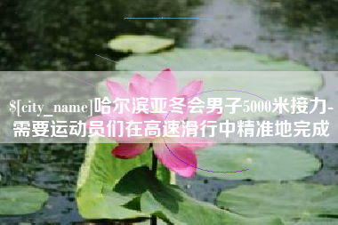 鄢陵哈尔滨亚冬会男子5000米接力-需要运动员们在高速滑行中精准地完成