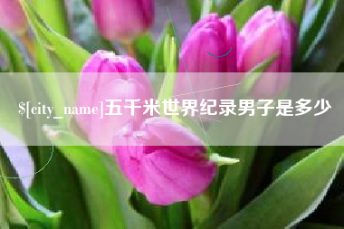 鄢陵五千米世界纪录男子是多少