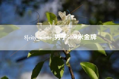 鄢陵男子5000米金牌