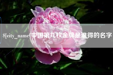 鄢陵中国第九枚金牌是谁得的名字
