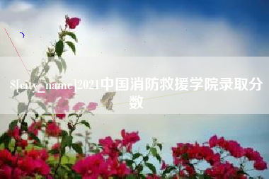 鄢陵2021中国消防救援学院录取分数