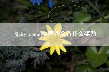 鄢陵中国夺金有什么奖励