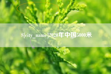 鄢陵2020年中国5000米