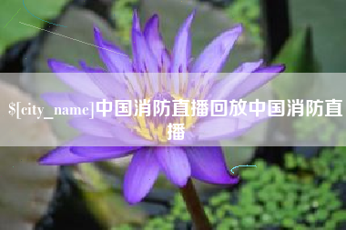 鄢陵中国消防直播回放中国消防直播