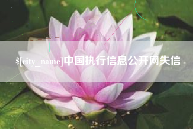 鄢陵中国执行信息公开网失信