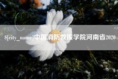鄢陵中国消防救援学院河南省2020
